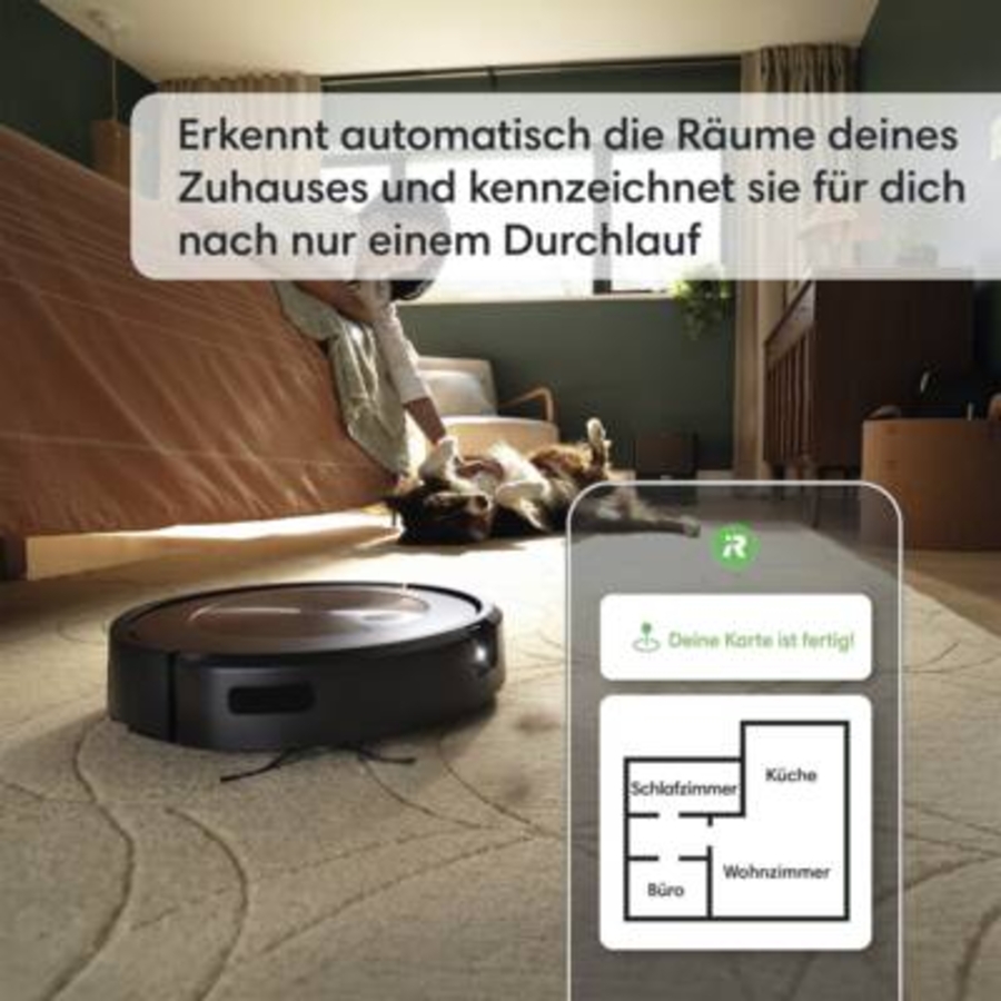 iRobot Roomba j9+ (j9558) + Roomba m6 schwarz (m6132) Staubsauger-Roboter+Wischroboter SET