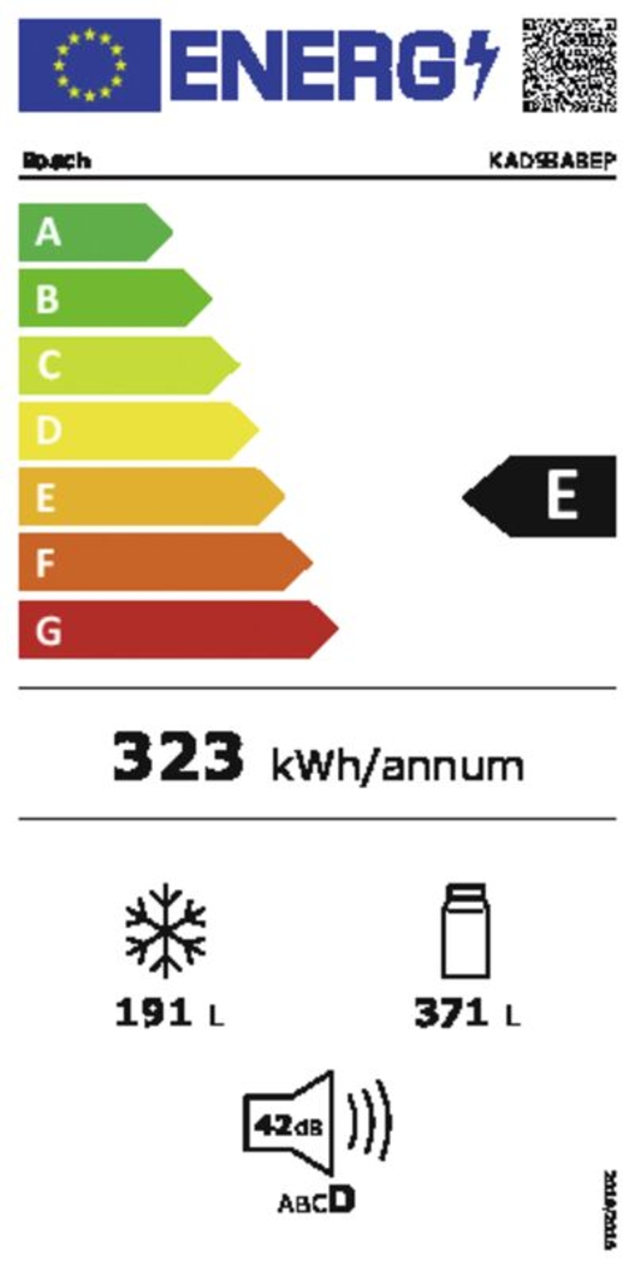 Bosch KAD93ABEP Side by Side 178.7 x 90.8 cm, Schwarz NoFrost,Eis- und Wasserspender mit Wasseranschluss