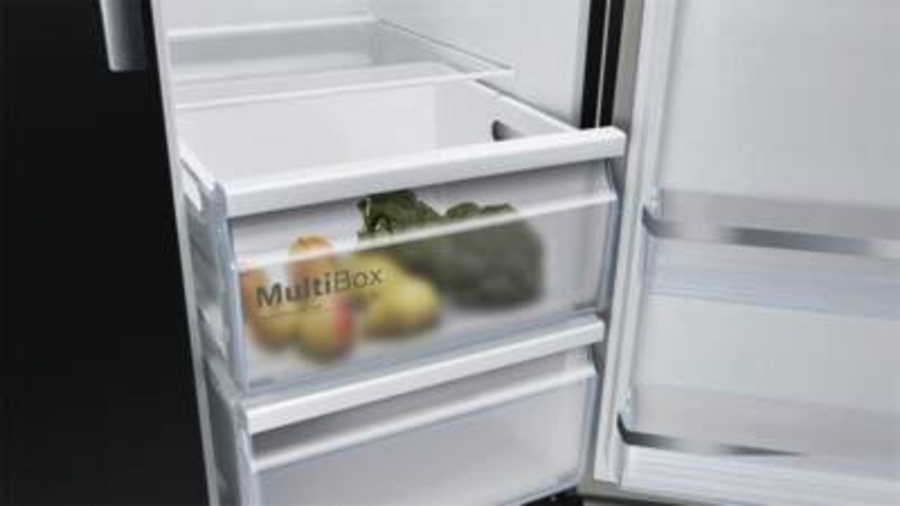 Bosch KAD93ABEP Side by Side 178.7 x 90.8 cm, Schwarz NoFrost,Eis- und Wasserspender mit Wasseranschluss