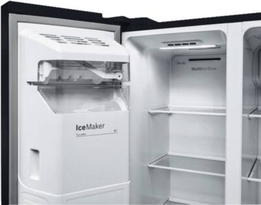 Bosch KAD93ABEP Side by Side 178.7 x 90.8 cm, Schwarz NoFrost,Eis- und Wasserspender mit Wasseranschluss