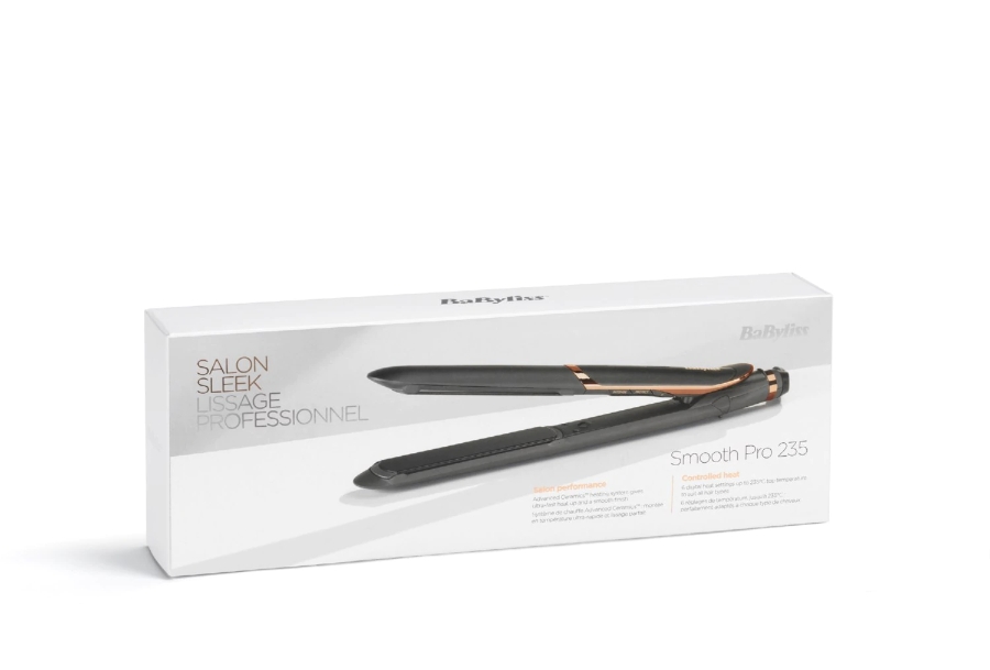 Babyliss ST394E Smooth Pro 235  Haarglätter schwarz/rose Keramikbeschichtung,Ionisierung