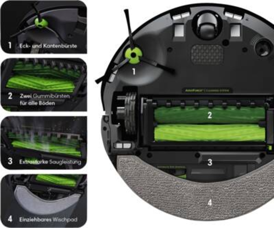 iRobot Roomba Combo j7558+Combo Staubsauger-Roboter C755840