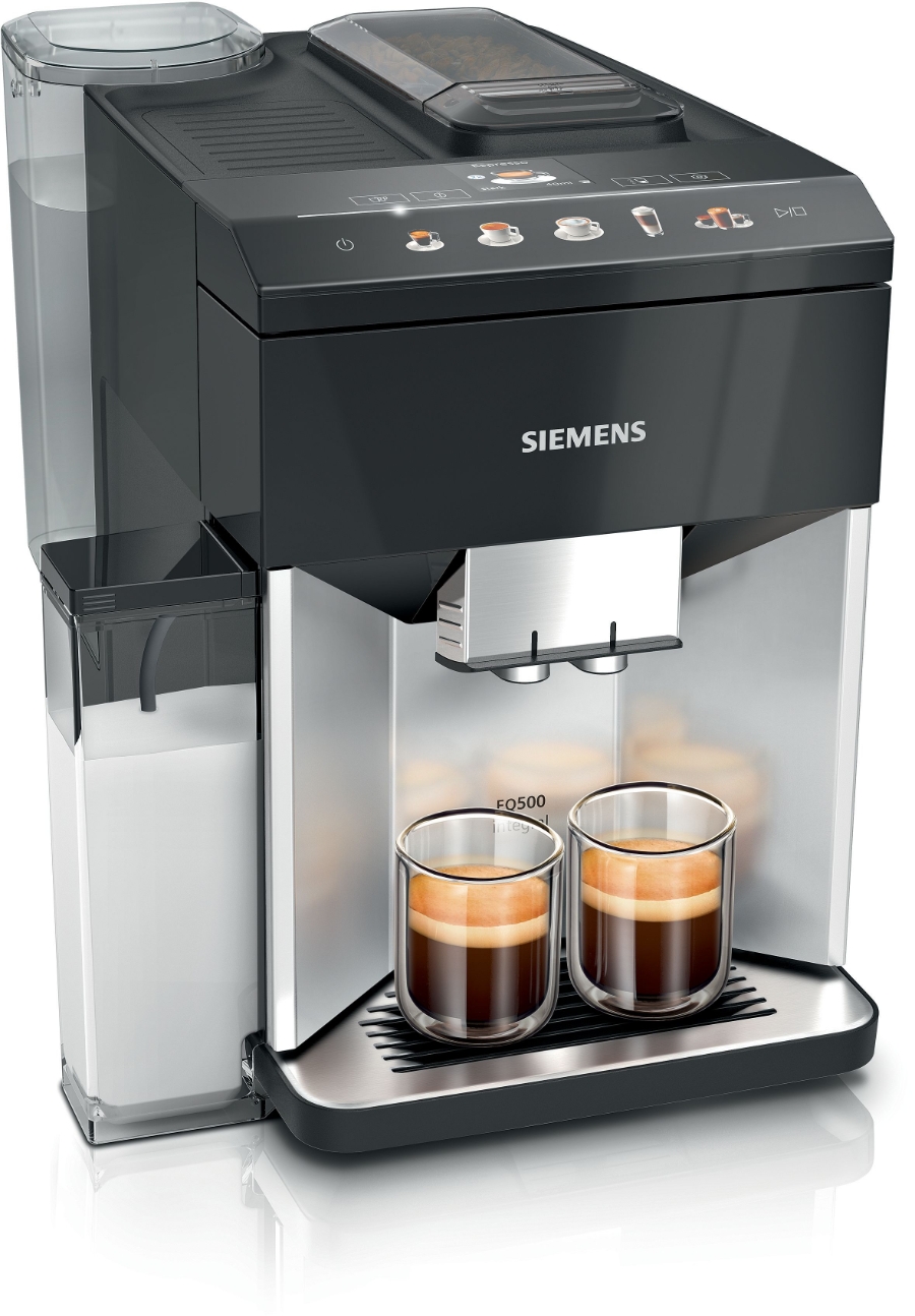 Siemens TQ513D01 Kaffee-Vollautomat Silber-Schwarz 
