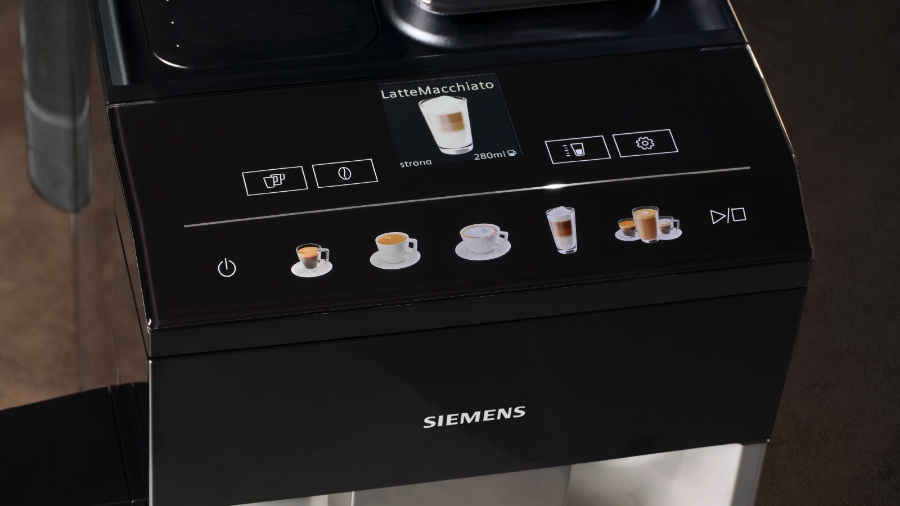 Siemens TQ513D01 Kaffee-Vollautomat Silber-Schwarz 