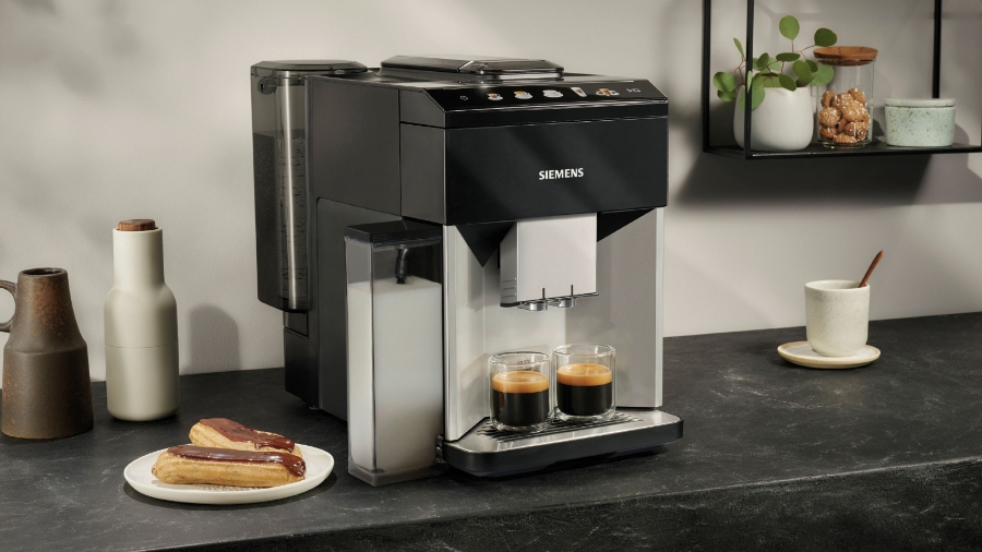 Siemens TQ513D01 Kaffee-Vollautomat Silber-Schwarz 