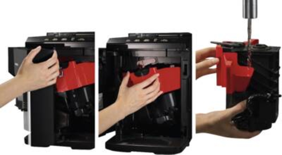 Siemens TQ513D01 Kaffee-Vollautomat Silber-Schwarz 