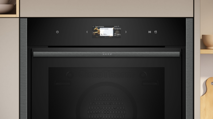 Neff Excellent B64VS73G0K Backofen mit Dampfunterstützung  Slide & Hide®,Air Fry ,Pyrolyse,4.1" Full Touch TFT