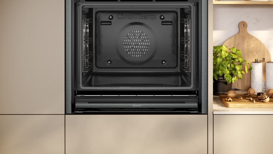 Neff Excellent B64VS73G0K Backofen mit Dampfunterstützung  Slide & Hide®,Air Fry ,Pyrolyse,4.1" Full Touch TFT