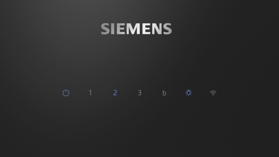 Siemens LC81KAN60 iQ500, Wandesse, 80 cm, Klarglas schwarz bedruckt 
