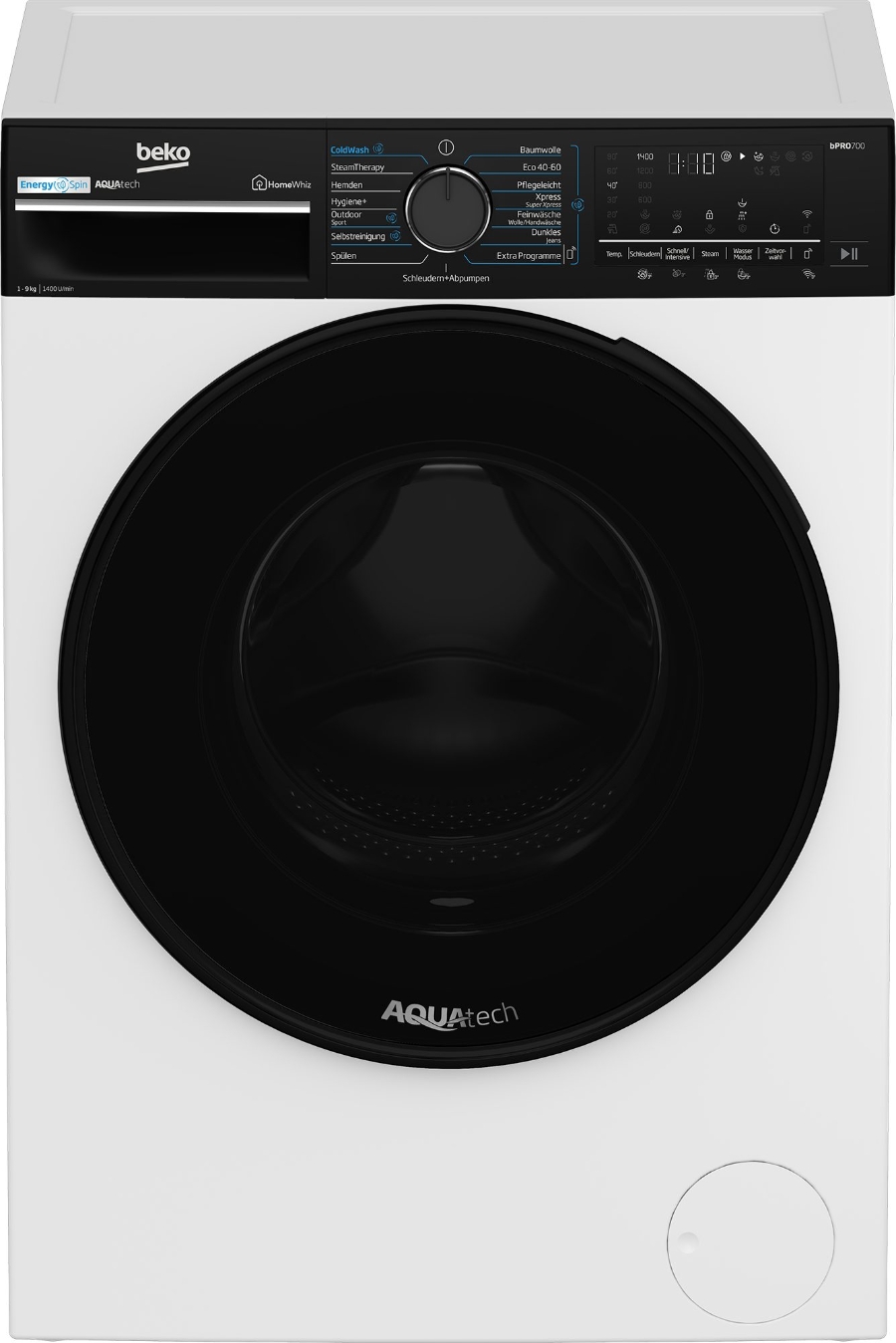 Beko B7WFU69418W Waschmaschine 60cm Frontlader 9kg 1400 U/min