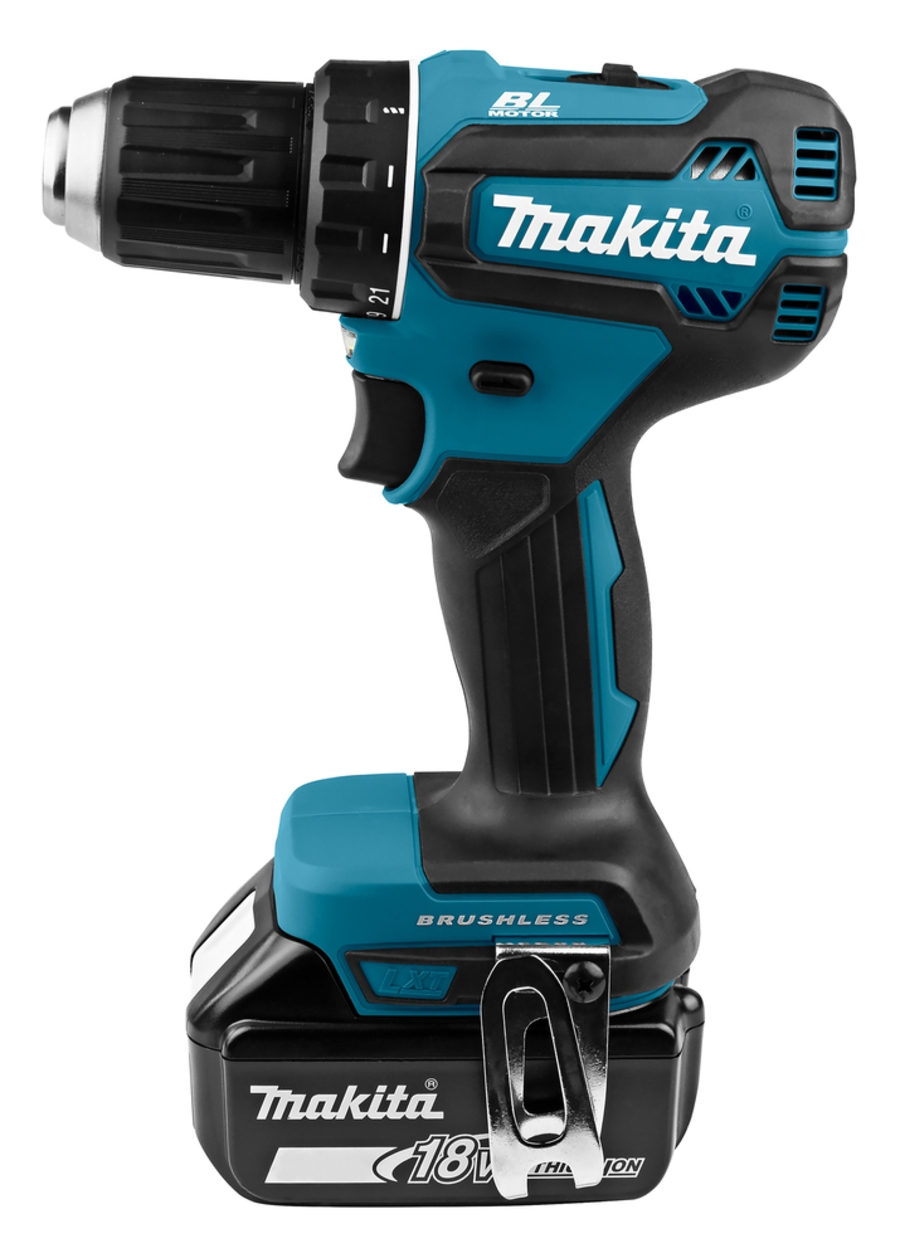 Makita DDF485RFE Akku-Bohrschrauber LXT inkl. Koffer&2 Akkus 3,0 Ah 18 V • 50 Nm • 1.900 U/min