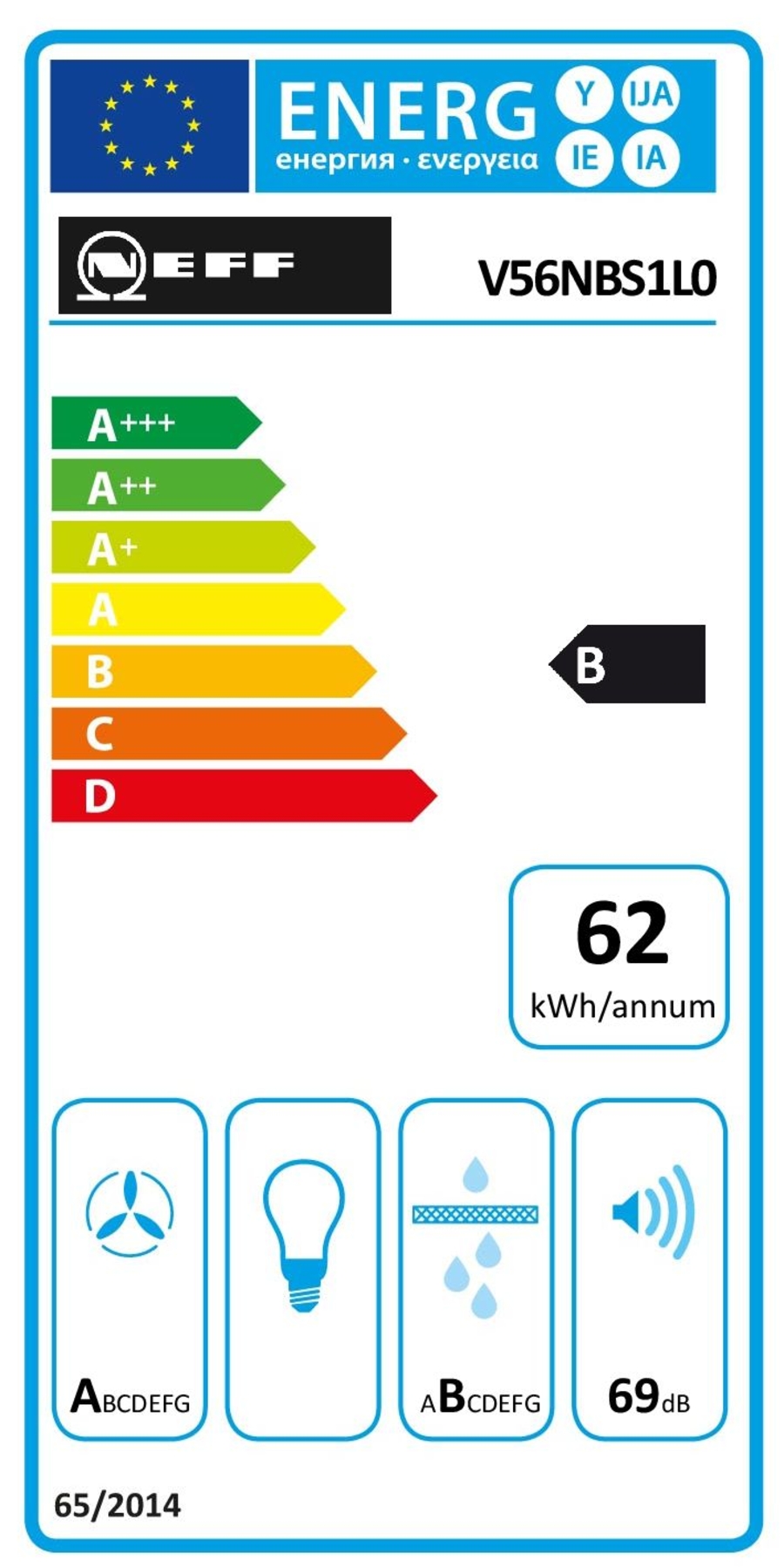 Neff V56NBS1L0 N 50, Kochfeld mit Dunstabzug (Induktion) 60 cm, Rahmenlos 
