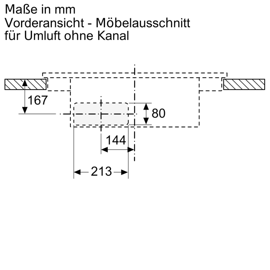 Neff V56NBS1L0 N 50, Kochfeld mit Dunstabzug (Induktion) 60 cm, Rahmenlos 