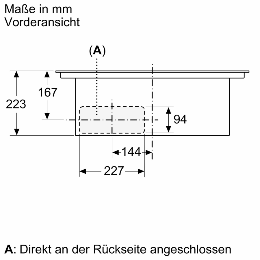 Neff V56NBS1L0 N 50, Kochfeld mit Dunstabzug (Induktion) 60 cm, Rahmenlos 