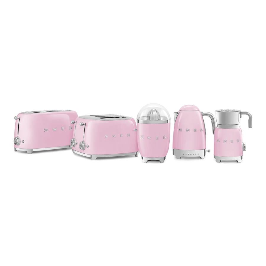 SMEG TSF03PKEU 50's Style 4-Schlitz-Toaster Cadillac Pink 