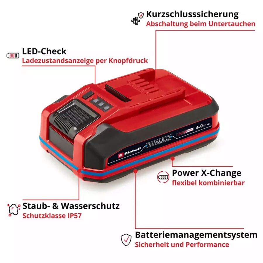 Einhell 18V 4,0Ah SEALED PXC Plus A1 Akku 