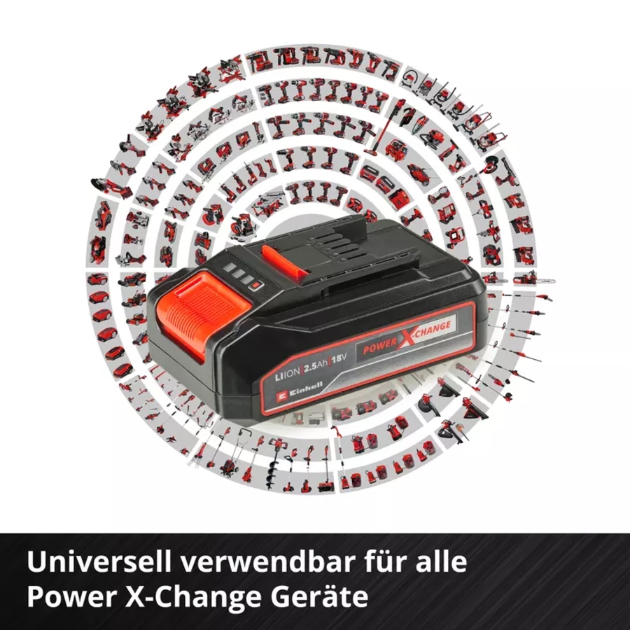 Einhell 18V 2,5Ah PXC Starter Kit Akku Ladestation 