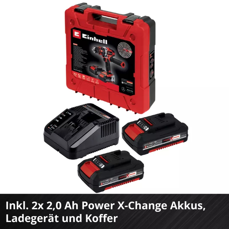 Einhell TE-CD 18/48 Li-i (2x2,0Ah) Akku-Schlagbohrschrauber 