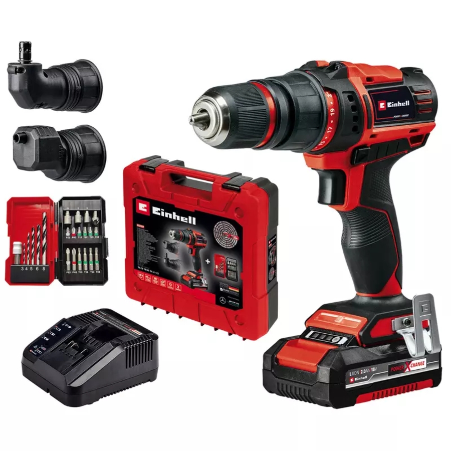 Einhell TE-CD 18/45 3X-Li +22 1x2,0Ah Akku-Bohrschrauber 