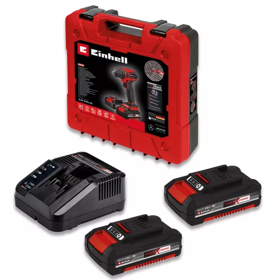 Einhell TE-CD 18/40 Li BL (2x2,0Ah) Akku-Bohrschrauber 