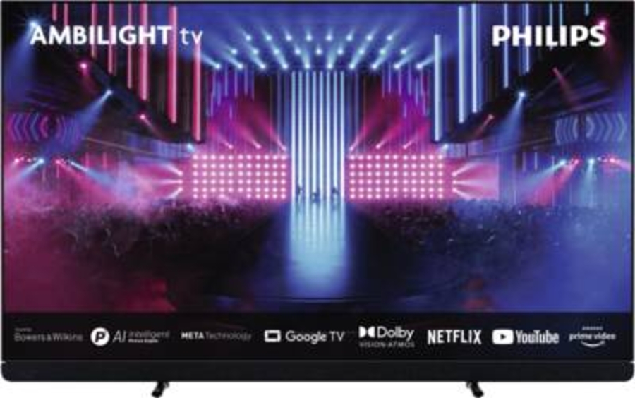 Philips 65OLED909/12 4K Ultra HD, Google TV-Smart-TV, schwarz 