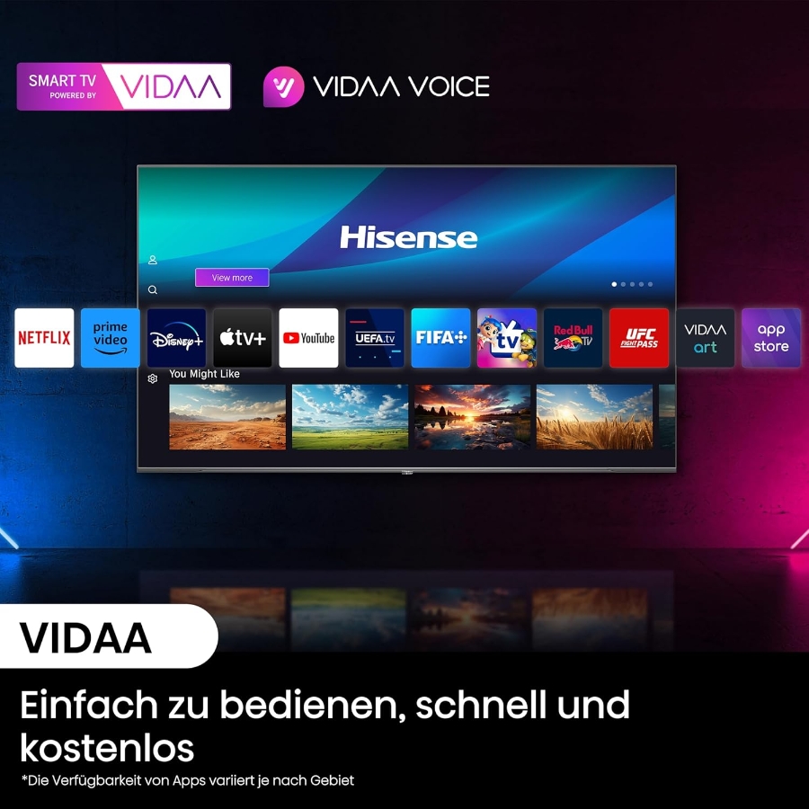 Hisense 100E77NQ PRO Fernseher, 4K UHD, QLED, Smart TV 