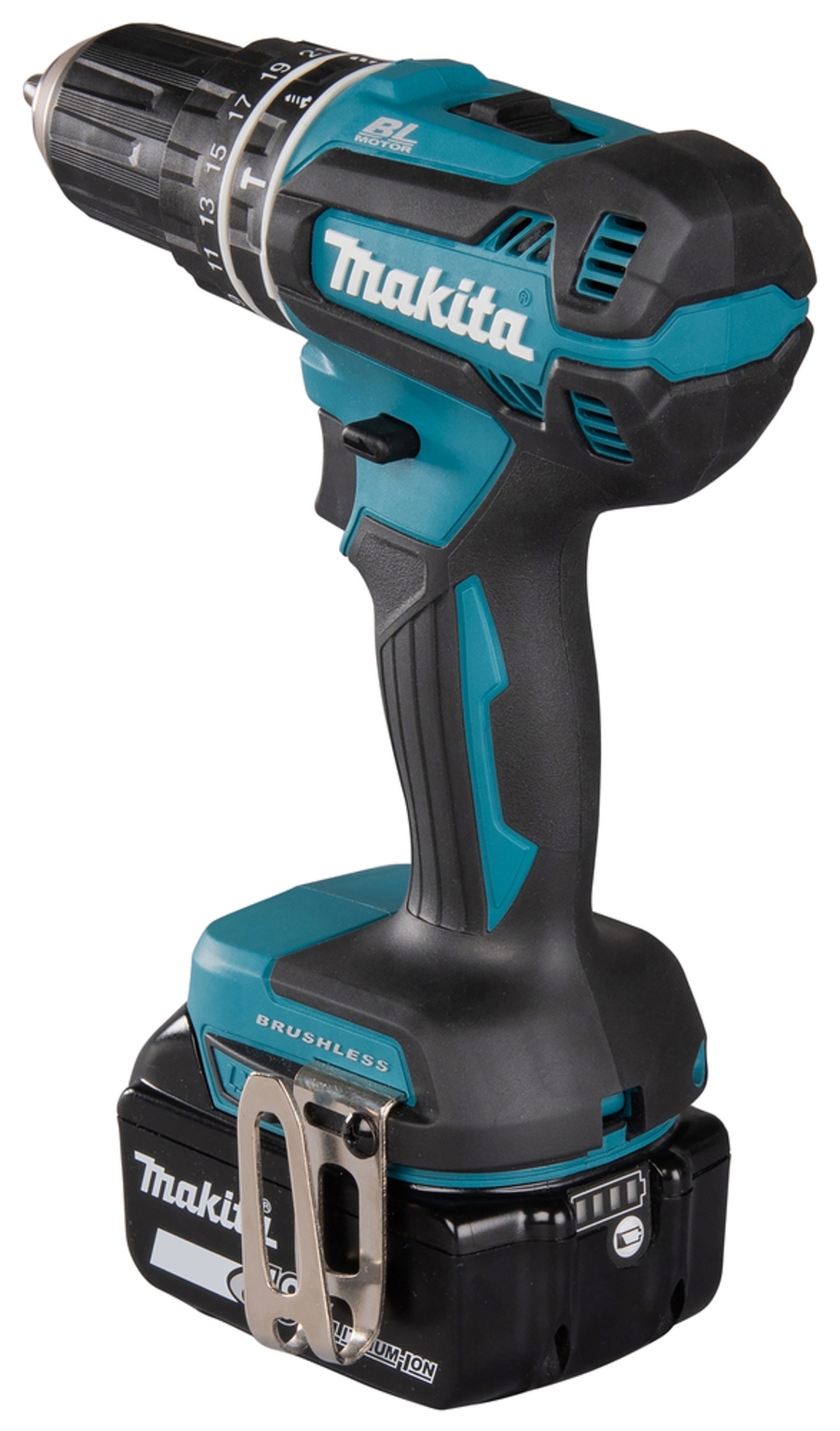 Makita DHP485RFE Akku-Schlagbohrschrauber LXT inkl. Koffer & 2 Akku 18 V • 50 Nm • 1.900 U/min