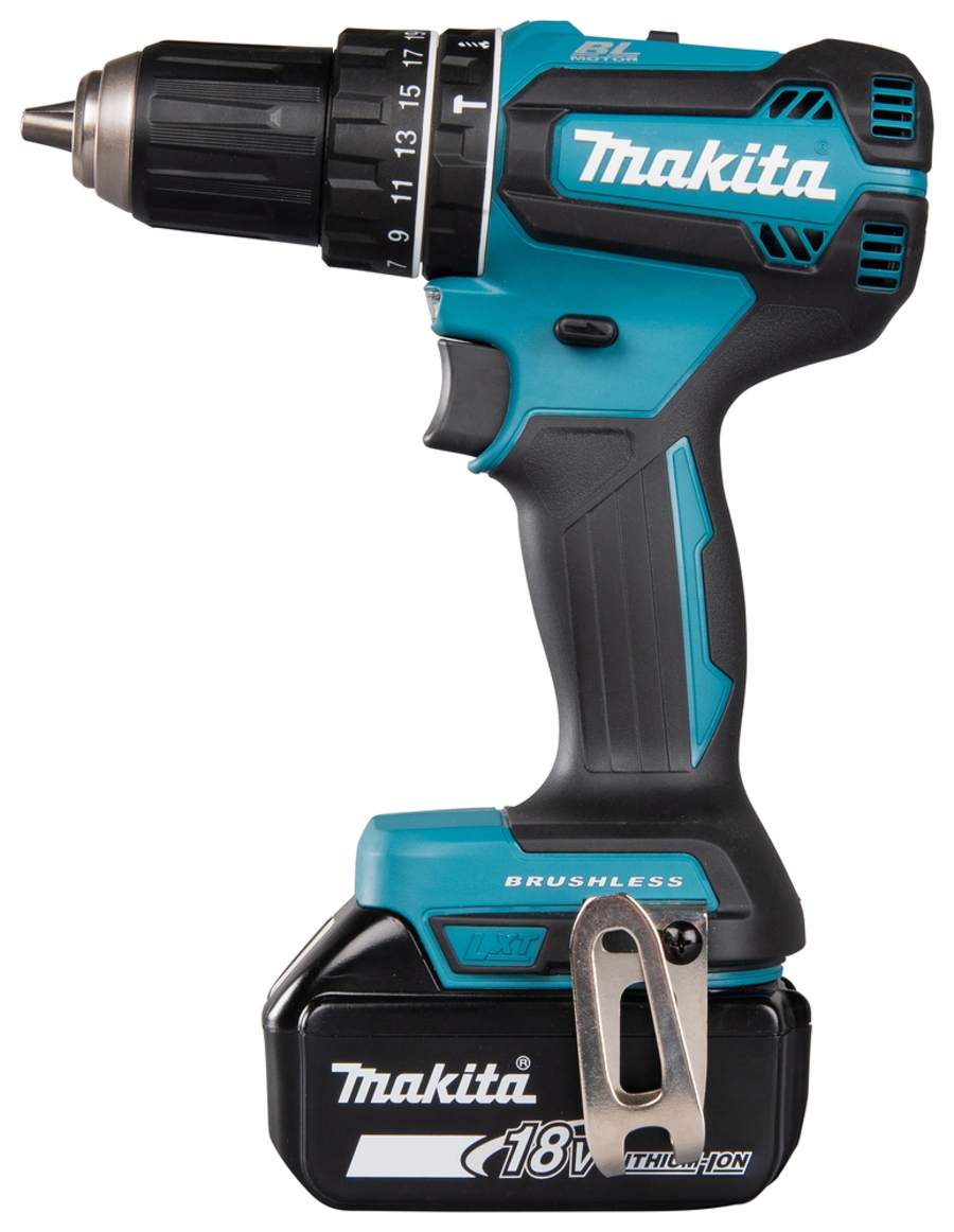 Makita DHP485RFE Akku-Schlagbohrschrauber LXT inkl. Koffer & 2 Akku 18 V • 50 Nm • 1.900 U/min