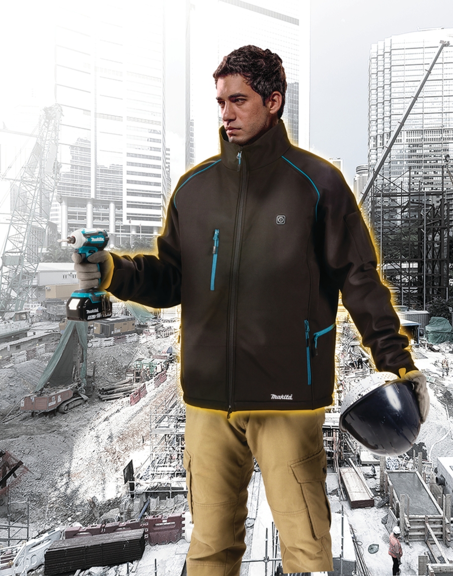 Makita DCJ205ZXL Akku-Heizjacke LXT, XL Lieferung ohne Akku und Ladegerät. - Größe XL