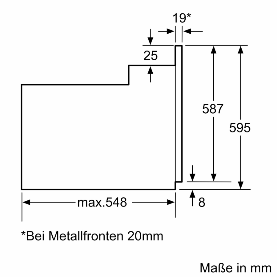 Siemens HE010FBA0 iQ100, Einbau-Herd, 60 x 60 cm Schwarz, Edelstahl