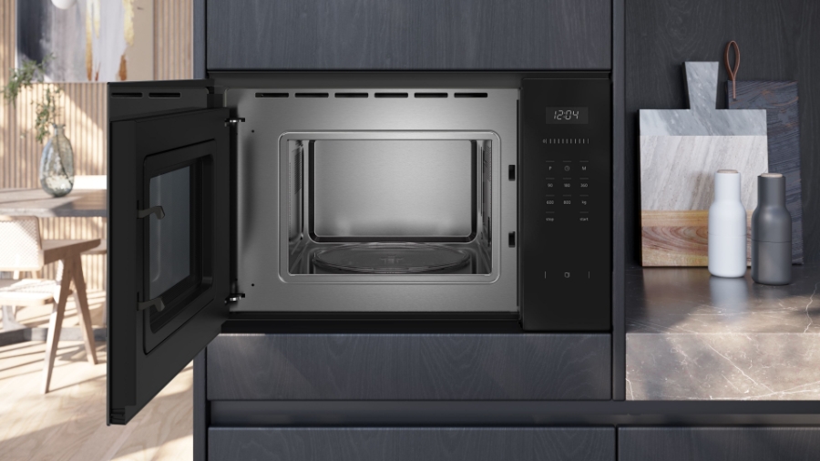 Siemens BF525LMB1  iQ500, Einbau-Mikrowelle, Schwarz, Edelstahl 