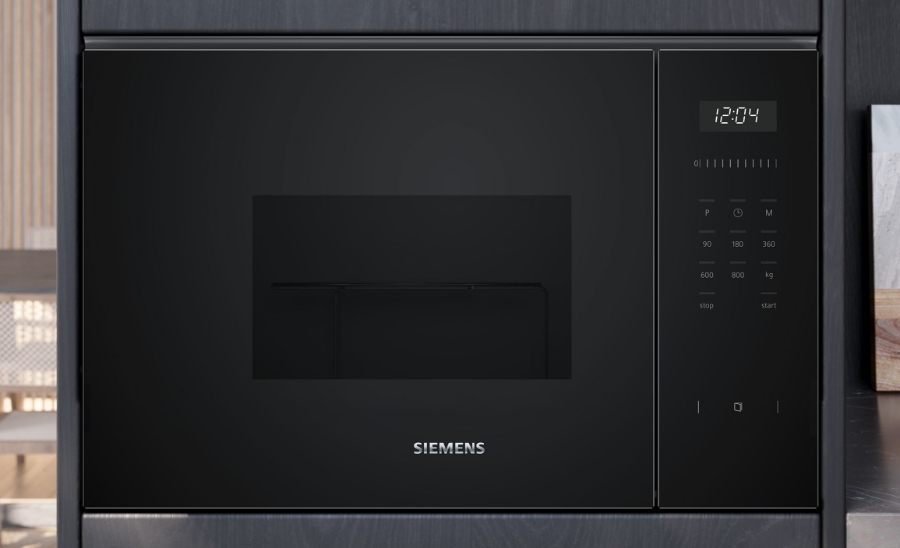 Siemens BF525LMB1  iQ500, Einbau-Mikrowelle, Schwarz, Edelstahl 