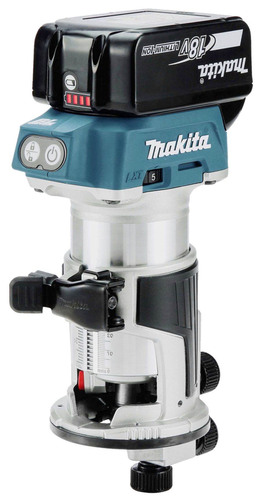 Makita DRT50Z Akku-Multifunktionsfräse LXT 18 V • 10.000-30.000 U/min • 6/8 mm