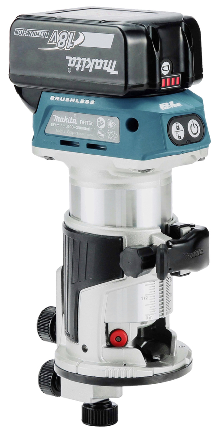Makita DRT50Z Akku-Multifunktionsfräse LXT 18 V • 10.000-30.000 U/min • 6/8 mm