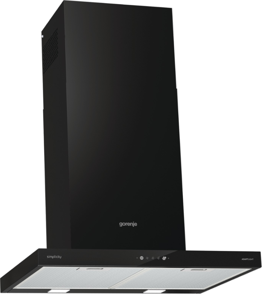 Gorenje WHT6SYB Dekorativ Dunstabzug Kamin 60cm Schwarz 