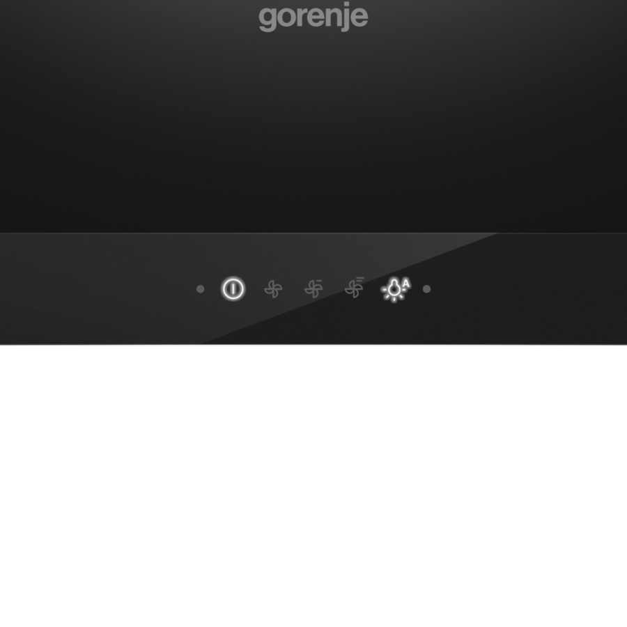 Gorenje WHT6SYB Dekorativ Dunstabzug Kamin 60cm Schwarz 