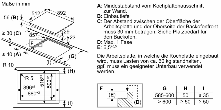 Bosch PXV901DV1E Serie 8  Induktionskochfeld, 90 cm   Schwarz, flächenbündig 
