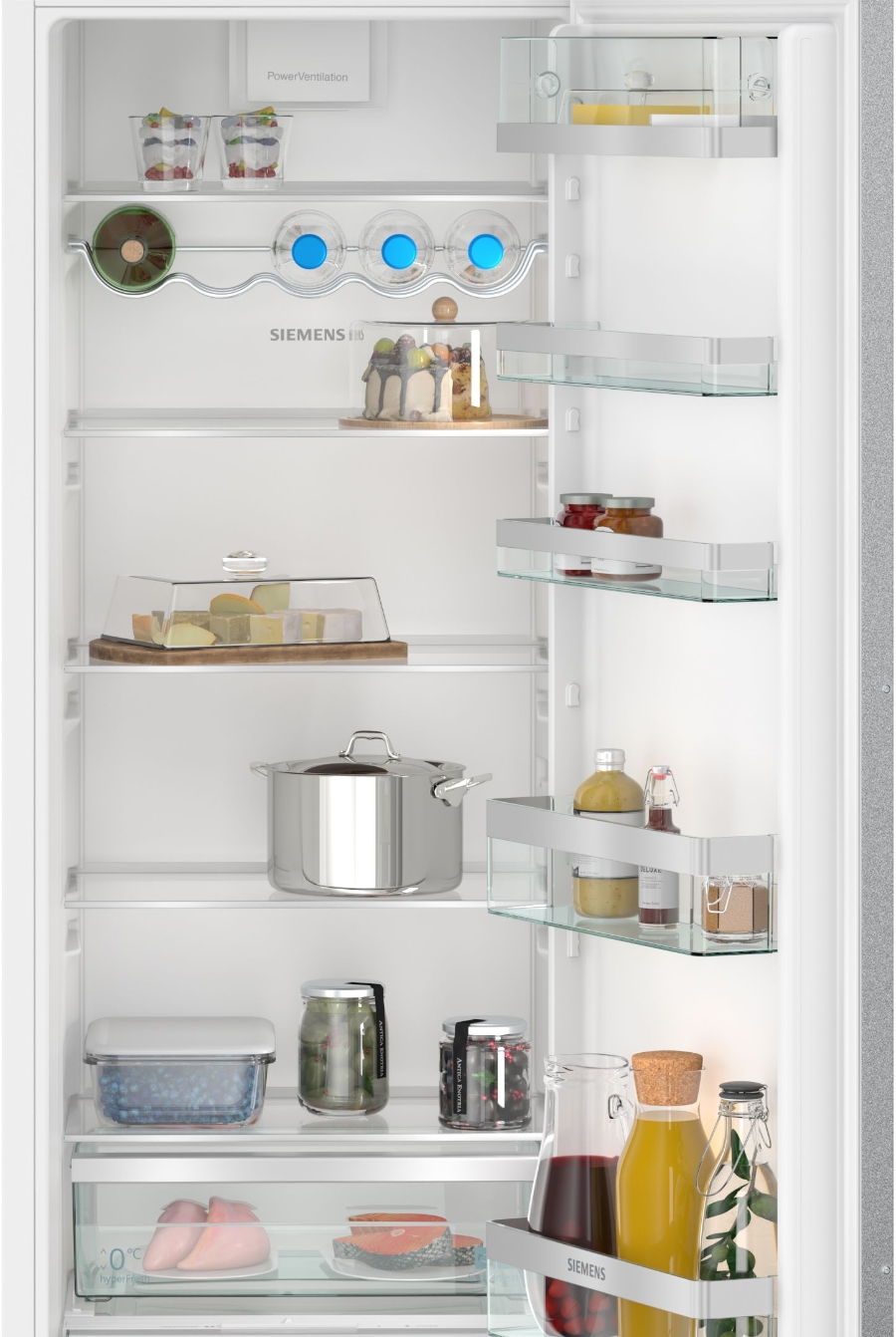 Siemens KI81RADD0 Einbau-Kühlschrank, 177.5 x 56 cm, Flachscharnier  (Festtürtechnik) mit Softeinzug
