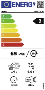 Bosch SMI6ZCS16E Geschirrspüler Einbau 60cm teilintegriert 