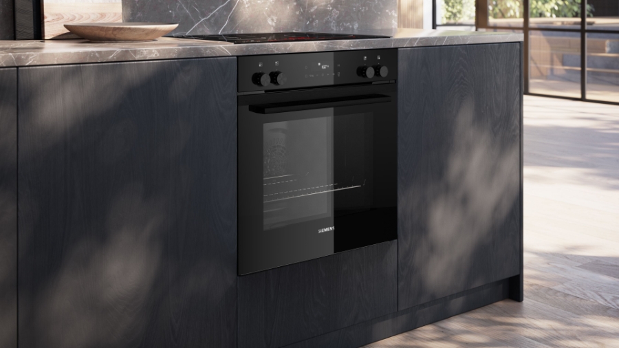 Siemens HE271ABB4 iQ300, Einbau-Herd, 60 x 60 cm,pyrolyse Deep black inox