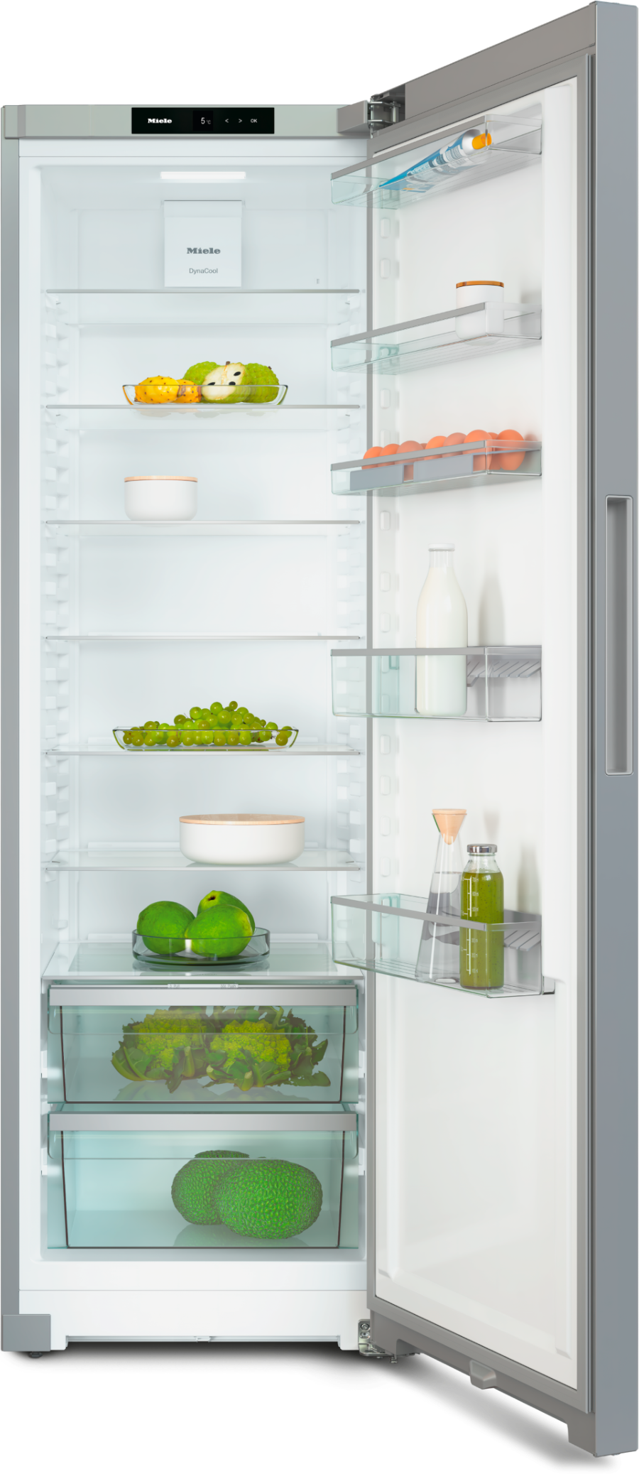 Miele KS 4383 DD el Kühlschrank Stand Edelstahl-Look 186cm 