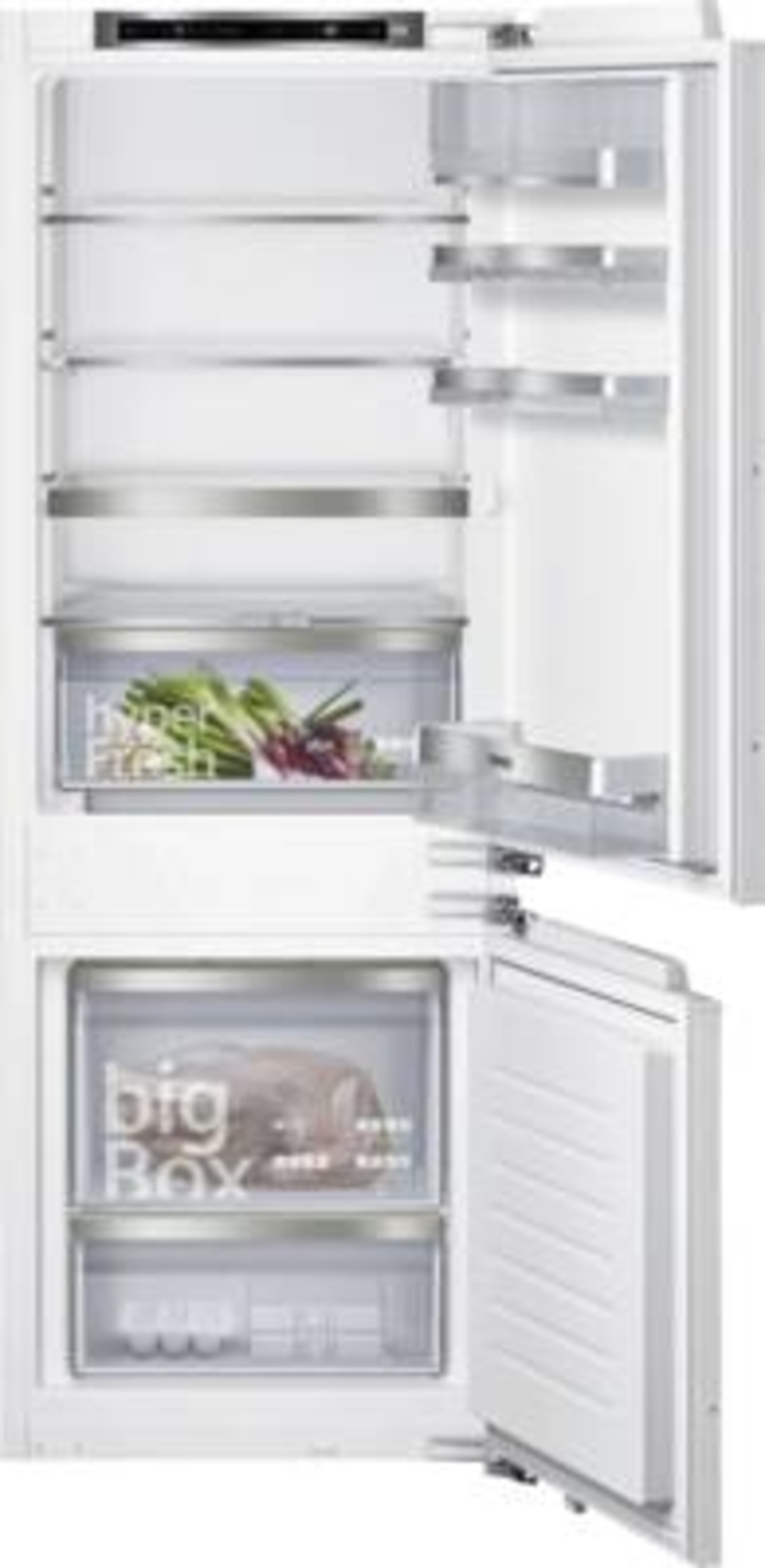 Siemens KI77SADE0 Einbau-Kühl-Gefrier-Kombination mit Gefrierbereich unten Flachscharnier  158cm