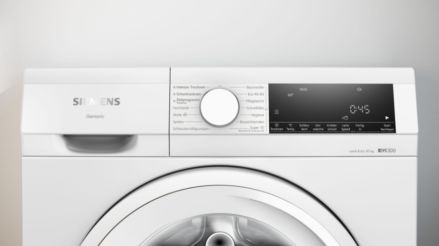 Siemens WN34A141 iQ300, Waschtrockner, 9/5 kg, 1400 U/min. 