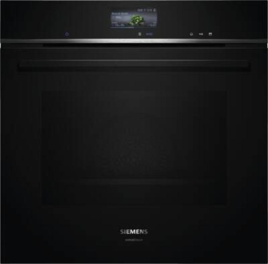 Siemens HR776GMB1 iQ700 Backofen mit Dampfunterstützung  Schwarz Bratenthermometer Plus,Pyrolyse