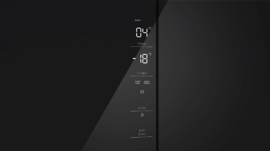Bosch KMC85LBEA Multidoor Schwarzglas 