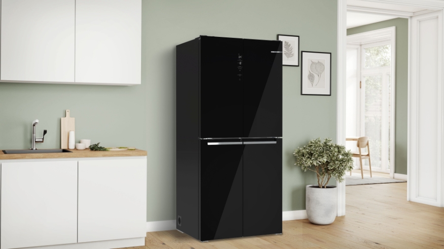 Bosch KMC85LBEA Multidoor Schwarzglas 