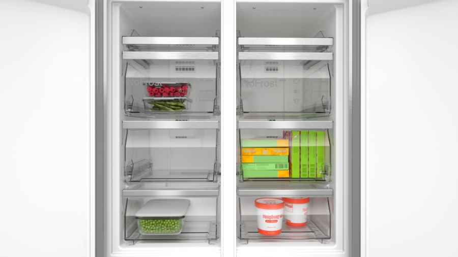 Bosch KMC85LBEA Multidoor Schwarzglas 