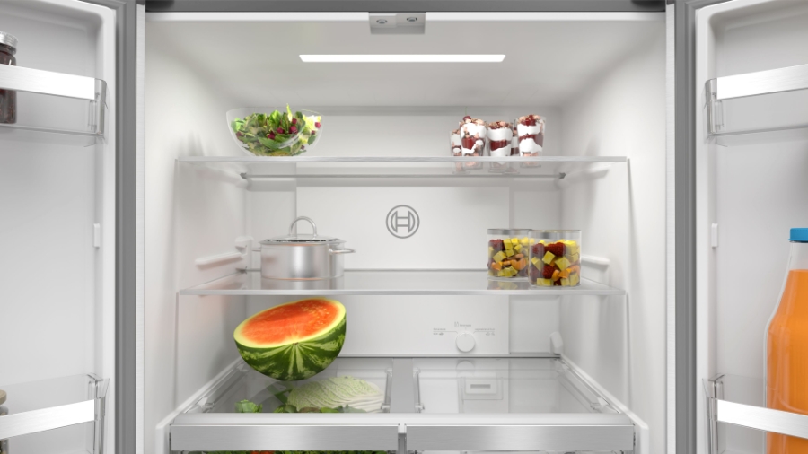 Bosch KMC85LBEA Multidoor Schwarzglas 