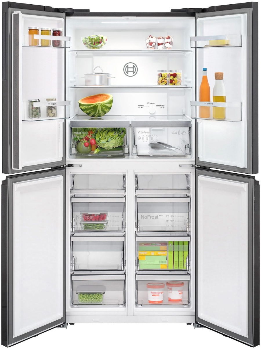 Bosch KMC85LBEA Multidoor Schwarzglas 