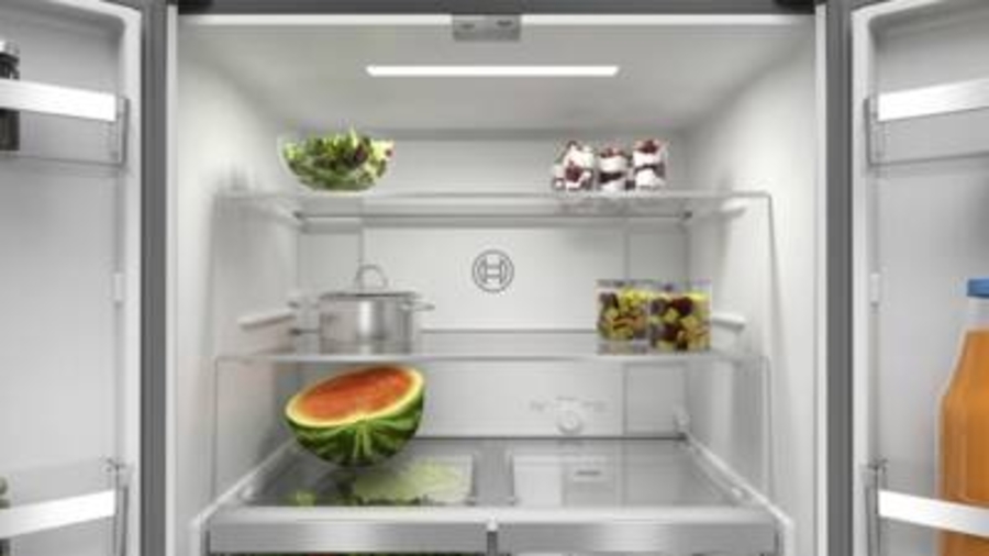 Bosch KMC85LBEA Multidoor Schwarzglas 